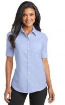 Port Authority® Ladies Short Sleeve SuperPro™ Oxford Shirt